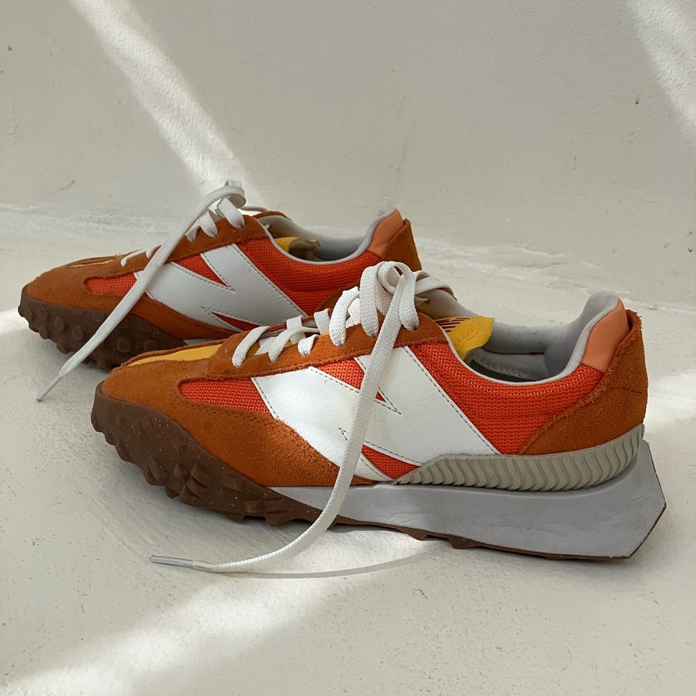 New Balance XC-72 Orange, White & Yellow Retro Runner Sneakers Men’s 7.5 Wide - Picture 4 of 4